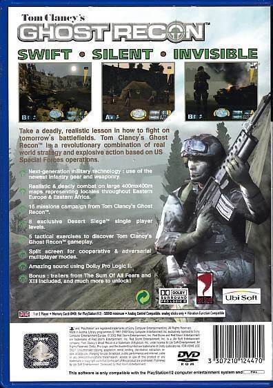 Tom Clancy\'s Ghost Recon - PS2 (B Grade) (Genbrug)